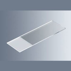MICROSCOPE SLIDES, HALF WHITE